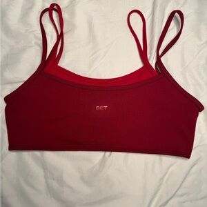 SET Active Formcloud Cloud Training Bra in Cherry